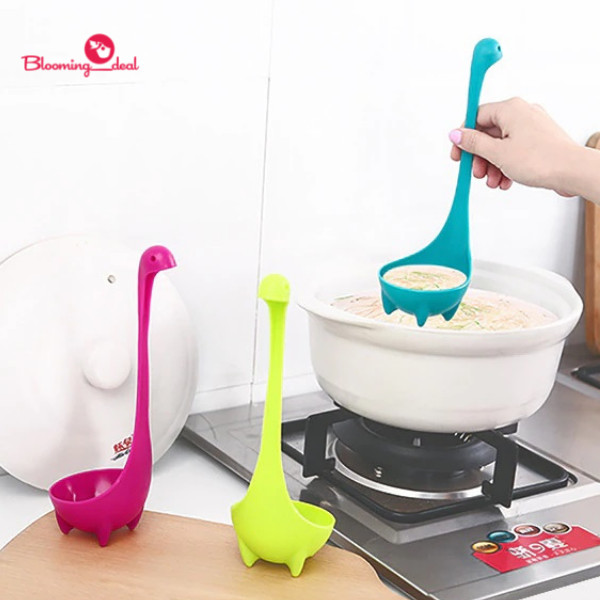 Centong Kuah Berdiri / Sendok Kuah Motif Dinosaurus